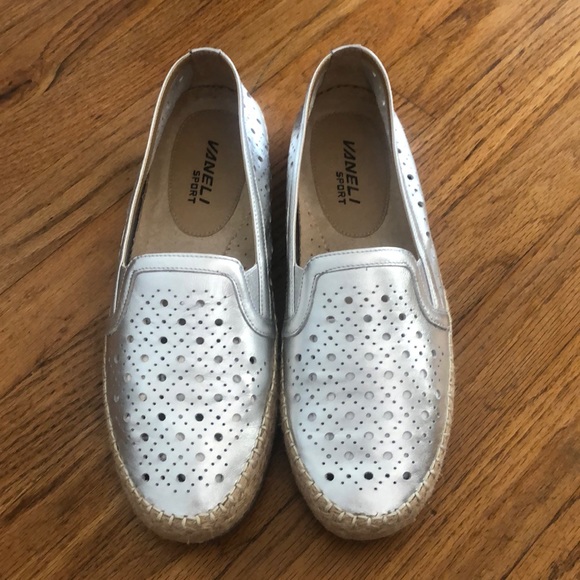 Vaneli Shoes - New Vaneli Sport Silver Metallic Espadrille